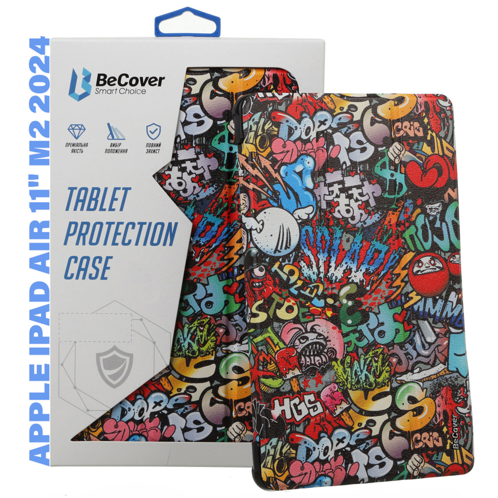 Чохол до планшета BeCover Smart Case Apple iPad Air 11" M2 2024 Graffiti (711605)