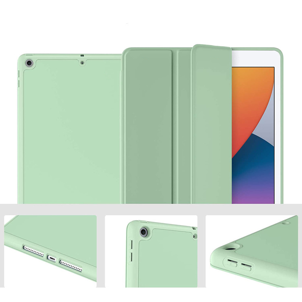 Чохол до планшета BeCover Tri Fold Soft TPU Silicone Apple iPad Air 4 10.9 2020/2021 Green (706871) (706871)