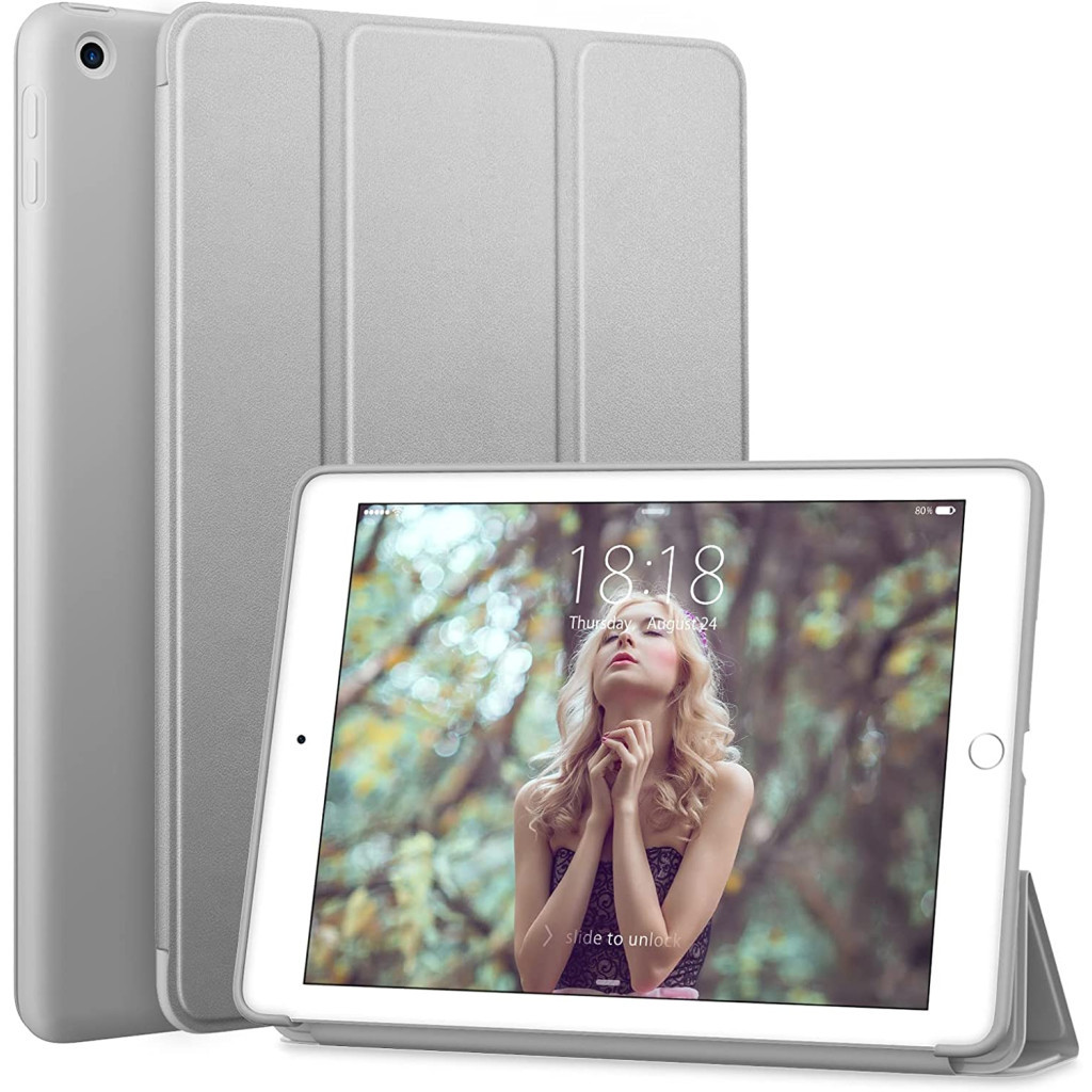 Чохол до планшета BeCover Tri Fold Soft TPU Silicone Apple iPad Air 4 10.9 2020/2021 Gray (706872) (706872)