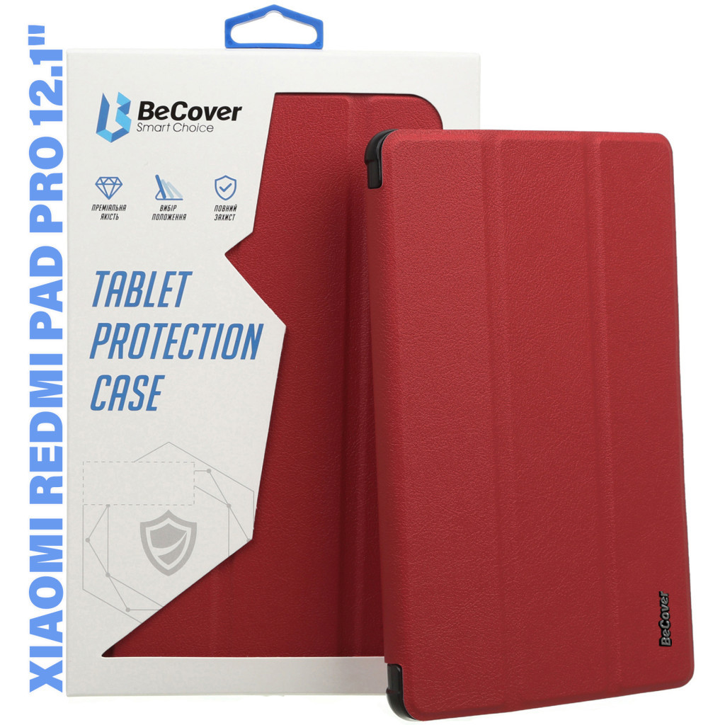 Чохол до планшета BeCover Smart Case Xiaomi Redmi Pad Pro 12.1'' Red Wine (711304)