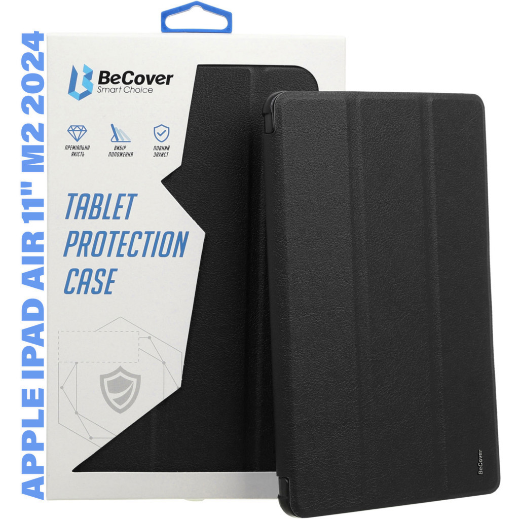 Чохол до планшета BeCover Tri Fold Hard TPU Apple iPad Air 11" M2 2024 Black (711400)