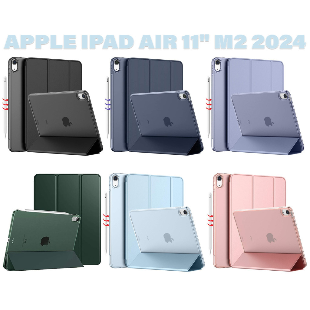 Чохол до планшета BeCover Tri Fold Hard Apple iPad Air 11" M2 2024 Deep Blue (711413)