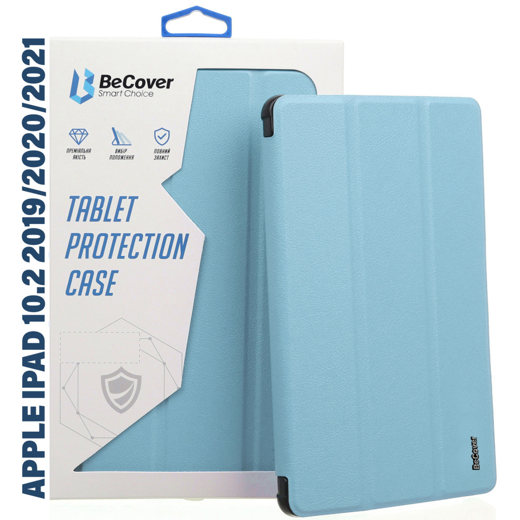 Чохол до планшета BeCover Tri Fold Hard Apple iPad 10.2 2019/2020/2021 Light Blue (711126)