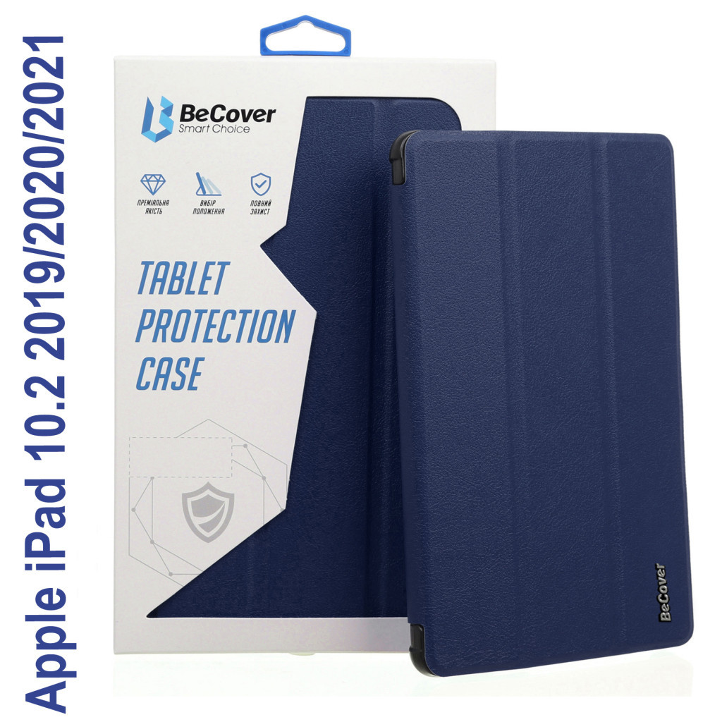 Чохол до планшета BeCover Tri Fold Hard Apple iPad 10.2 2019/2020/2021 Deep Blue (706865) (706865)