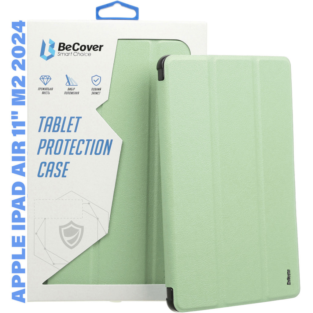 Чохол до планшета BeCover Tri Fold Soft TPU Silicone Apple iPad Air 11" M2 2024 Green (711407)