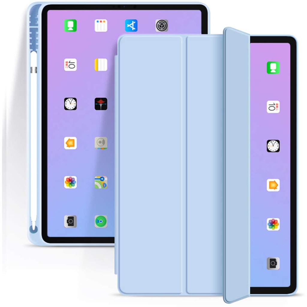 Чохол до планшета BeCover Tri Fold Hard TPU Apple iPad Air 4 10.9 2020/2022 Light Blue (706752) (706752)