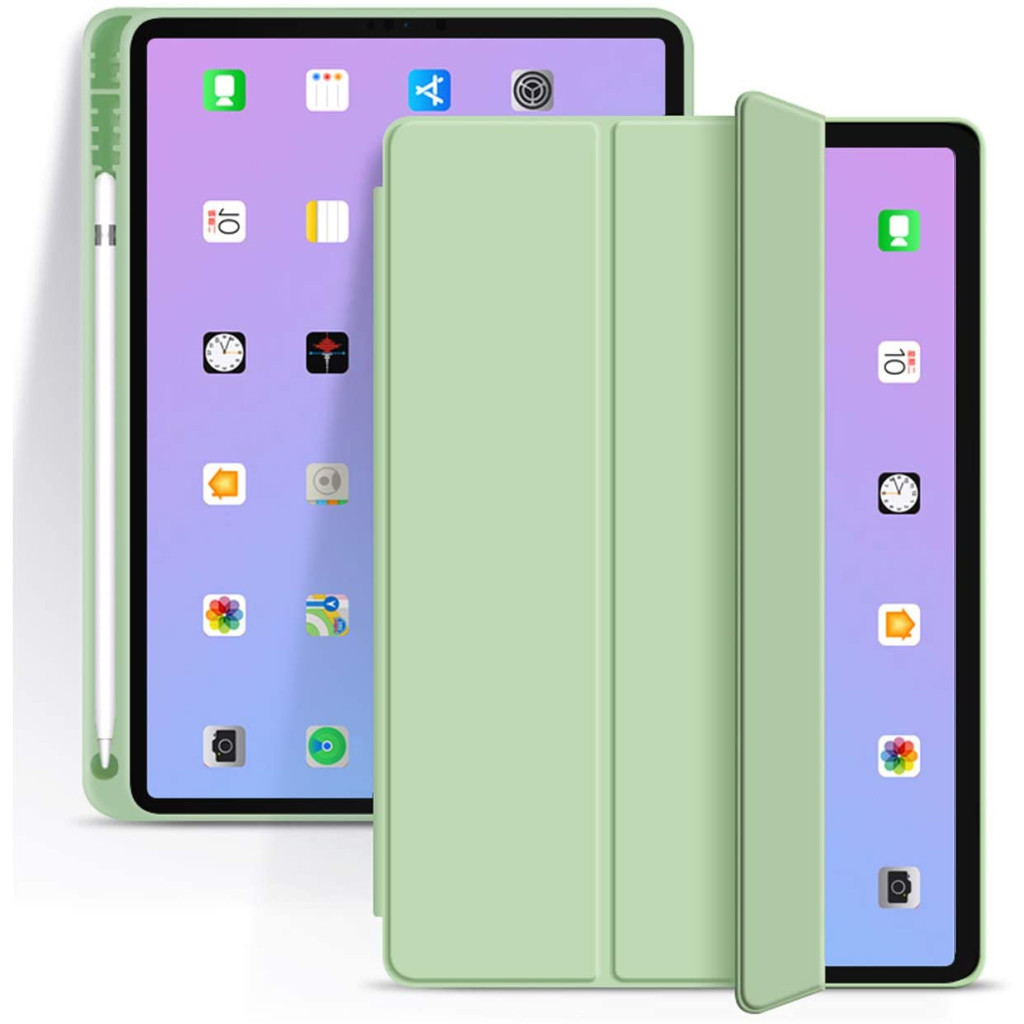 Чохол до планшета BeCover Tri Fold Hard TPU Apple iPad Air 4 10.9 2020/2022 Green (706750) (706750)