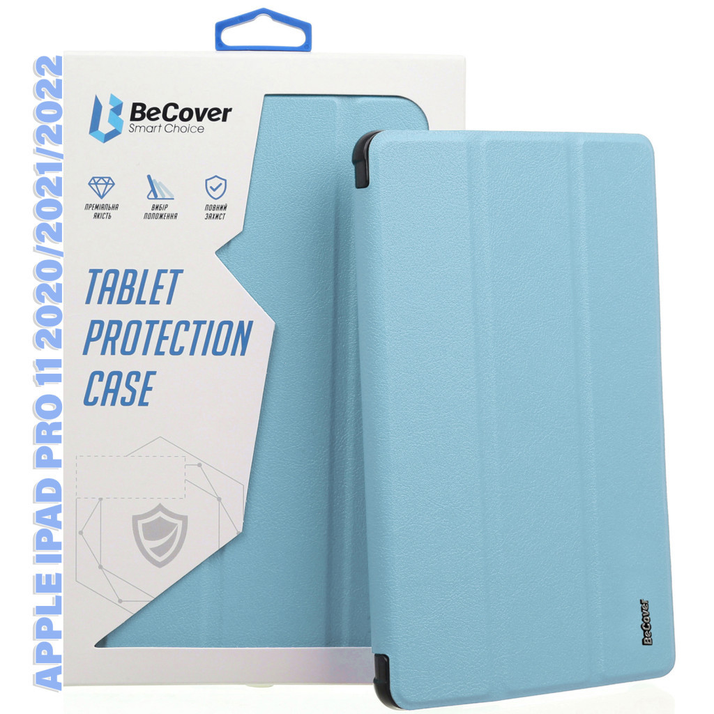 Чохол до планшета BeCover Tri Fold Hard TPU Apple iPad Pro 11 2020/2021/2022 Light Blue (711112)