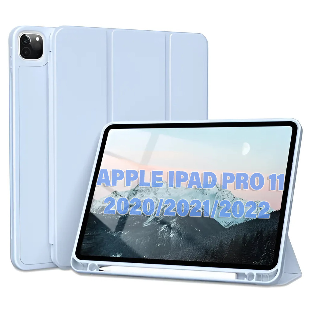 Чохол до планшета BeCover Tri Fold Hard TPU Apple iPad Pro 11 2020/2021/2022 Light Blue (711112)