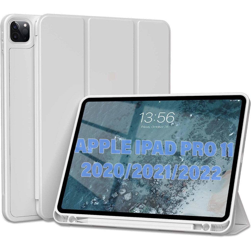 Чохол до планшета BeCover Tri Fold Hard TPU Apple iPad Pro 11 2020/2021/2022 Gray (711111)