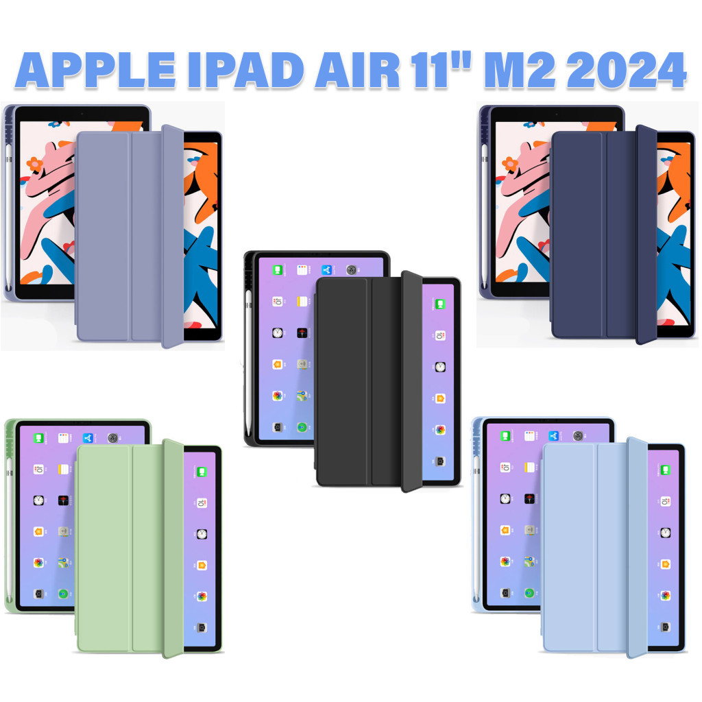 Чохол до планшета BeCover Tri Fold Hard TPU Apple iPad Air 11" M2 2024 Purple (711404)