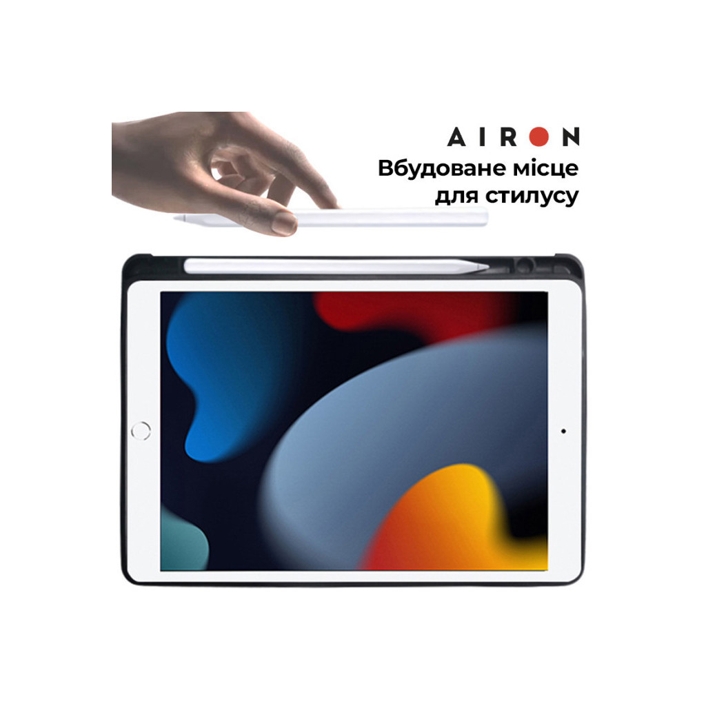 Чохол до планшета AirOn Premium iPad 10.2" 2019/2020/2021 7/8/9th Gen та Air 3 + Keyboard (4822352781112)