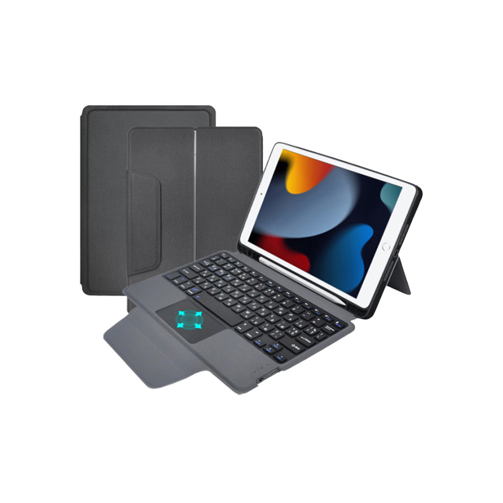 Чохол до планшета AirOn Premium iPad 10.2" 2019/2020/2021 7/8/9th Gen та Air 3 + Keyboard (4822352781112)