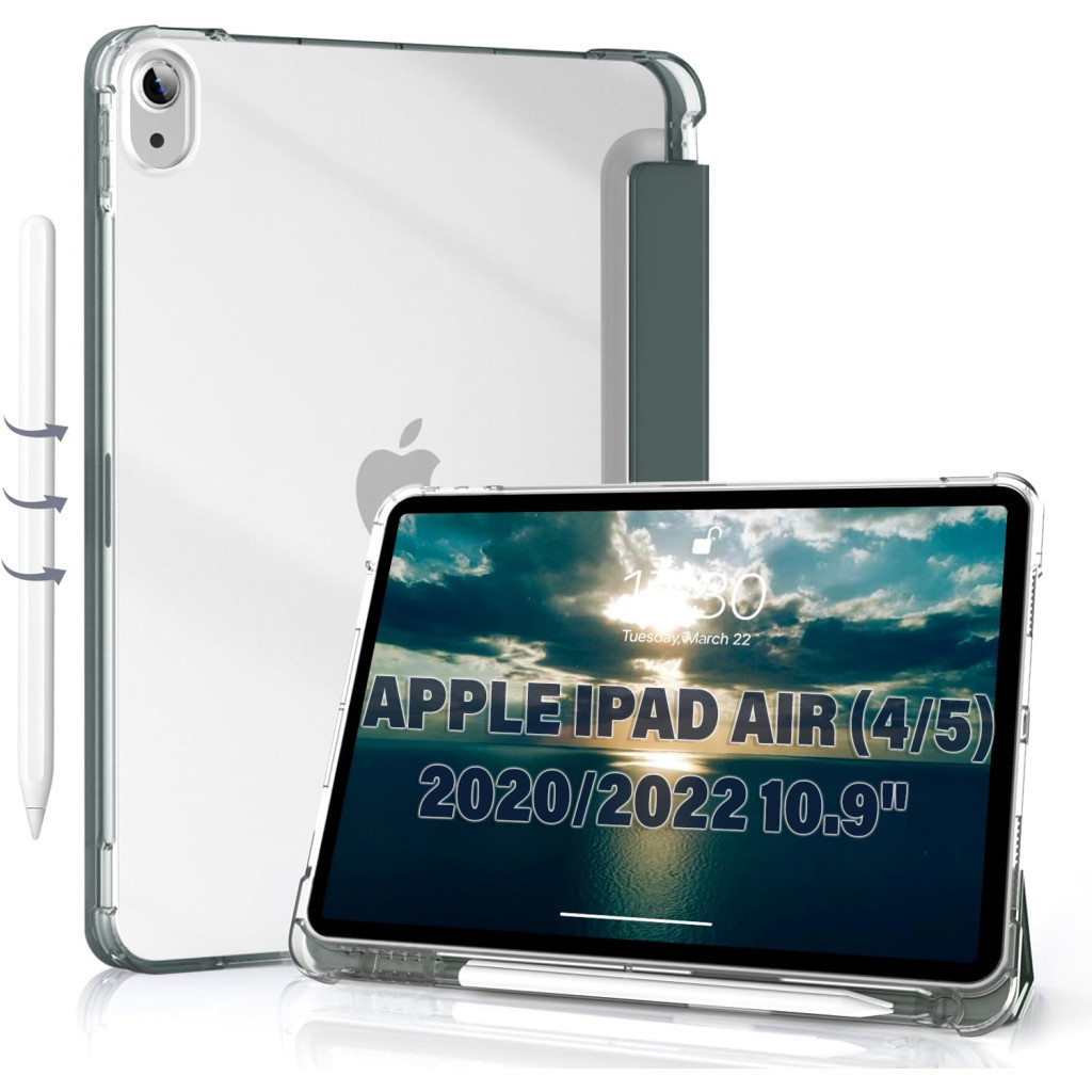 Чохол до планшета BeCover Soft Edge Apple iPad Air (4/5) 2020/2022 10.9" Dark Green (711120)