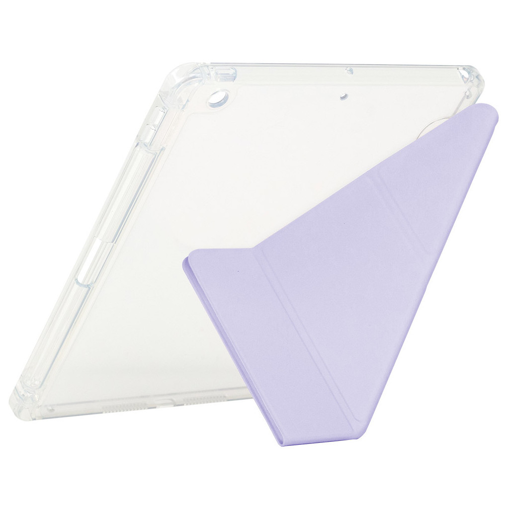 Чохол до планшета BeCover Ultra Slim Origami Transparent Apple Pencil Apple iPad 10.2 2019/2020/2021 Purple (711101)