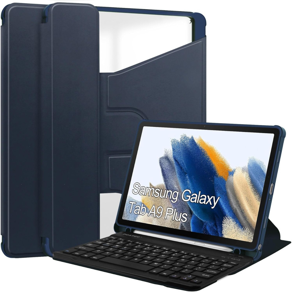 Чохол до планшета BeCover Keyboard 360° Rotatable Samsung Tab A9 Plus SM-X210/SM-X215/SM-X216 11.0" Deep Blue (710330)