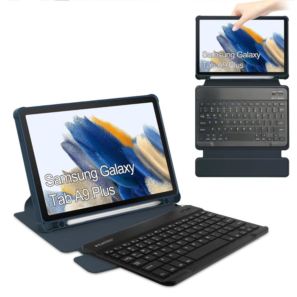 Чохол до планшета BeCover Keyboard 360° Rotatable Samsung Tab A9 Plus SM-X210/SM-X215/SM-X216 11.0" Deep Blue (710330)