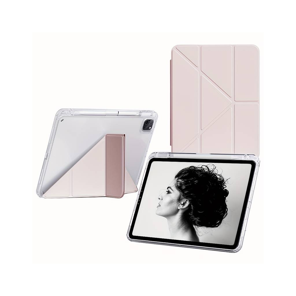 Чохол до планшета BeCover Ultra Slim Origami Transparent Apple iPad Pro 11" M4 2024 Pink (711691)