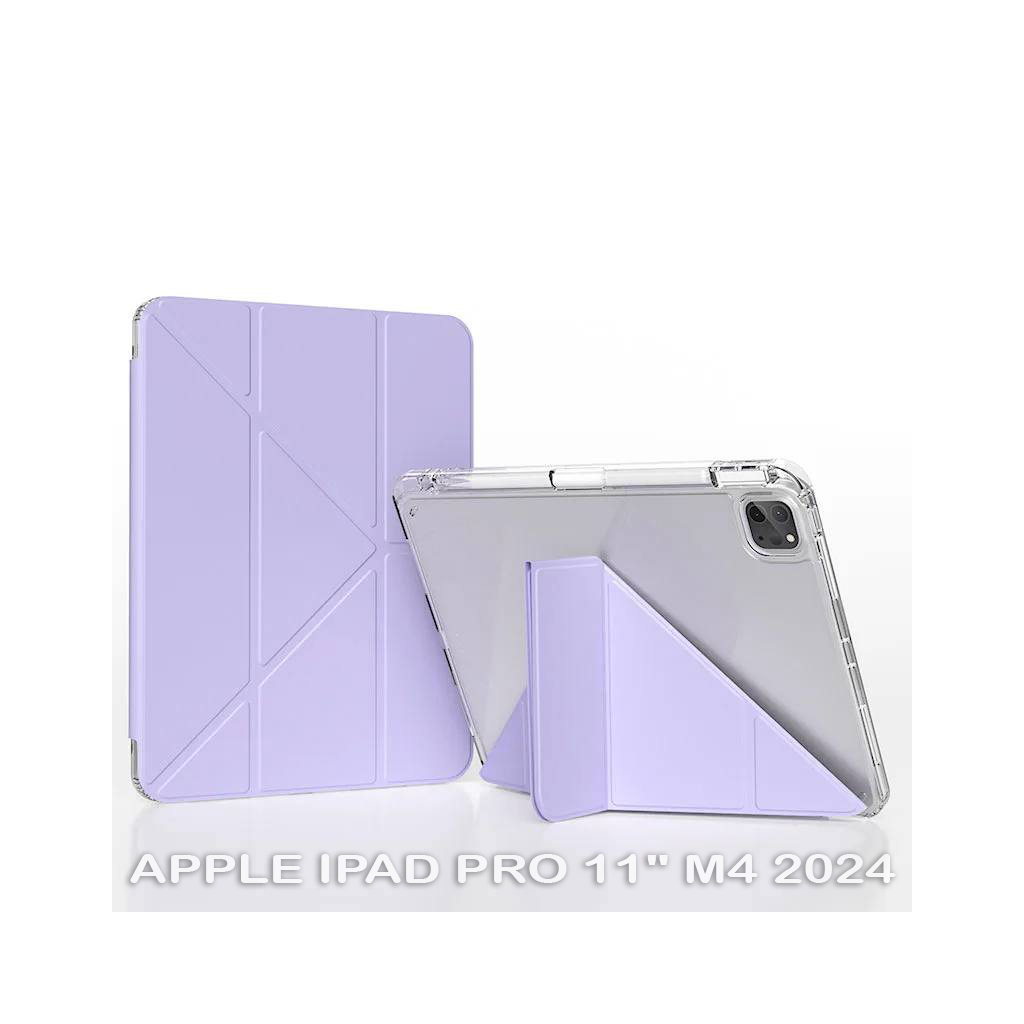 Чохол до планшета BeCover Ultra Slim Origami Transparent Apple iPad Pro 11" M4 2024 Purple (711692)