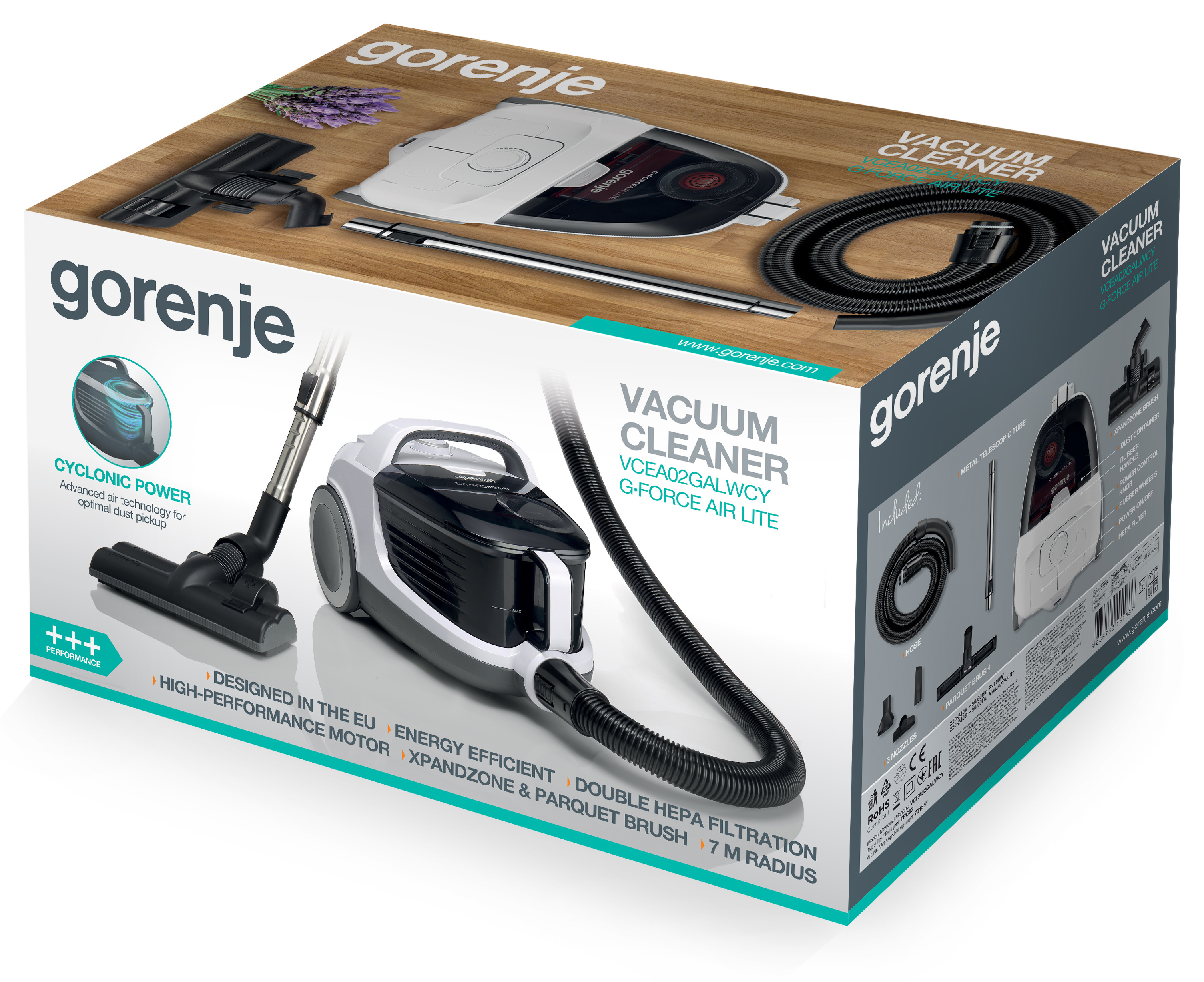 Пилосос Gorenje VCEA 02 GALWCY (TPC02)