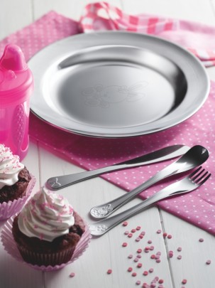 Дитячий набір столових приборів Tramontina BABY Le Petit pink, 3 предмети