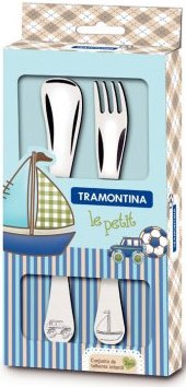 Дитячий набір столових приладів Tramontina BABY Le Petit blue, 2 предмети