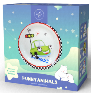 Дитячий набір LIMITED EDITION FUNNY CAR, 3 предмета