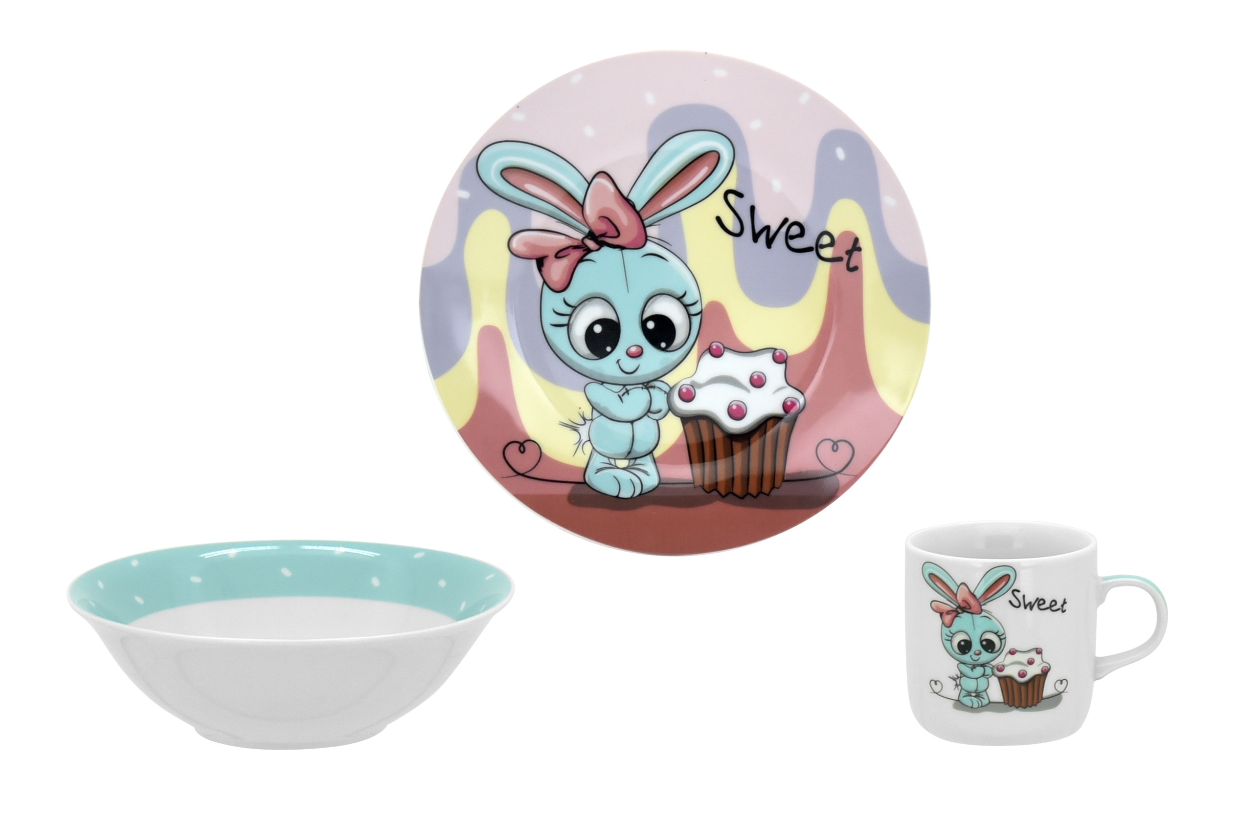Дитячий набір LIMITED EDITION SWEET BUNNY, 3 предмета