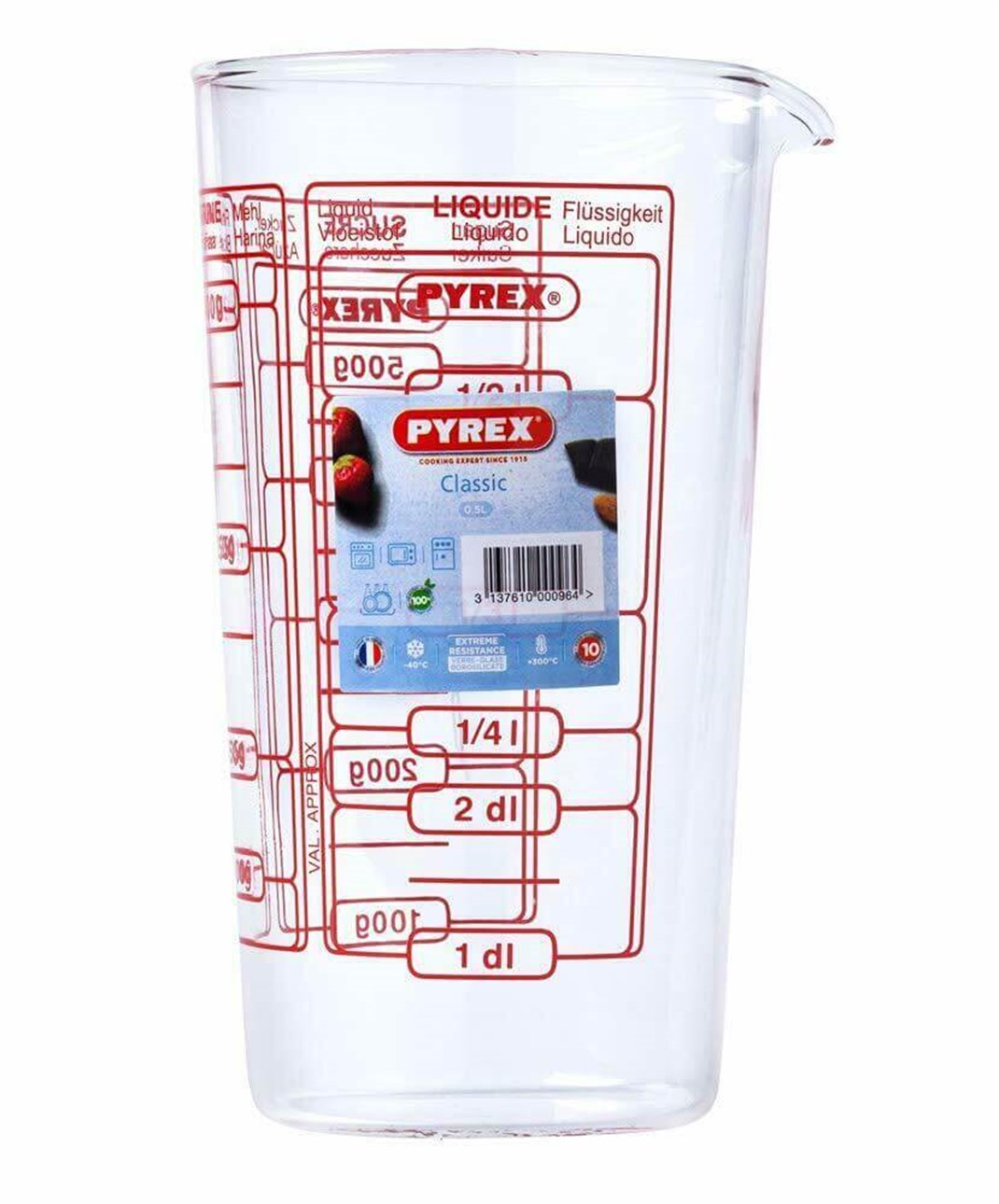 Мірна склянка PYREX CLASSIC (0.5 л)