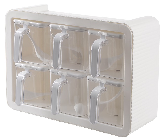 Набір спецівниць Violet House 0438 Spice White, 6 шт