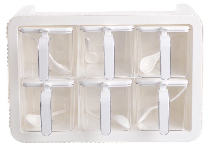 Набір спецівниць Violet House 0438 Spice White, 6 шт