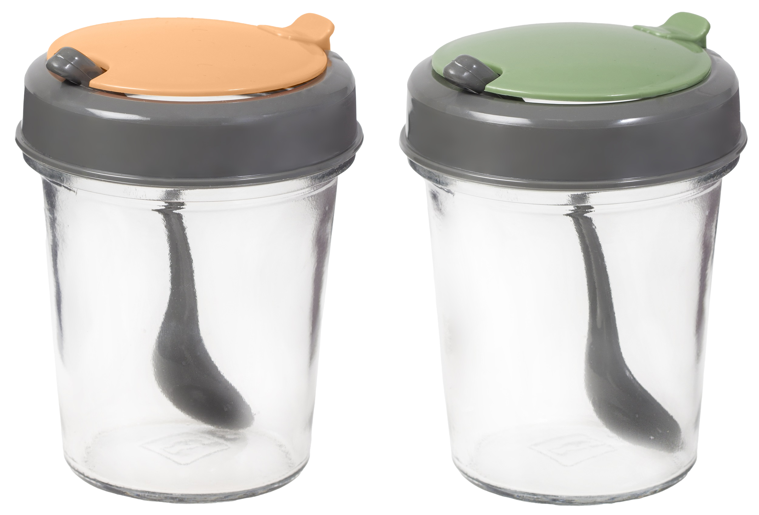 Спецівниця Herevin 2024 Colours Conical Spice Jar з ложкою MIX 0.32 л (131509-150)