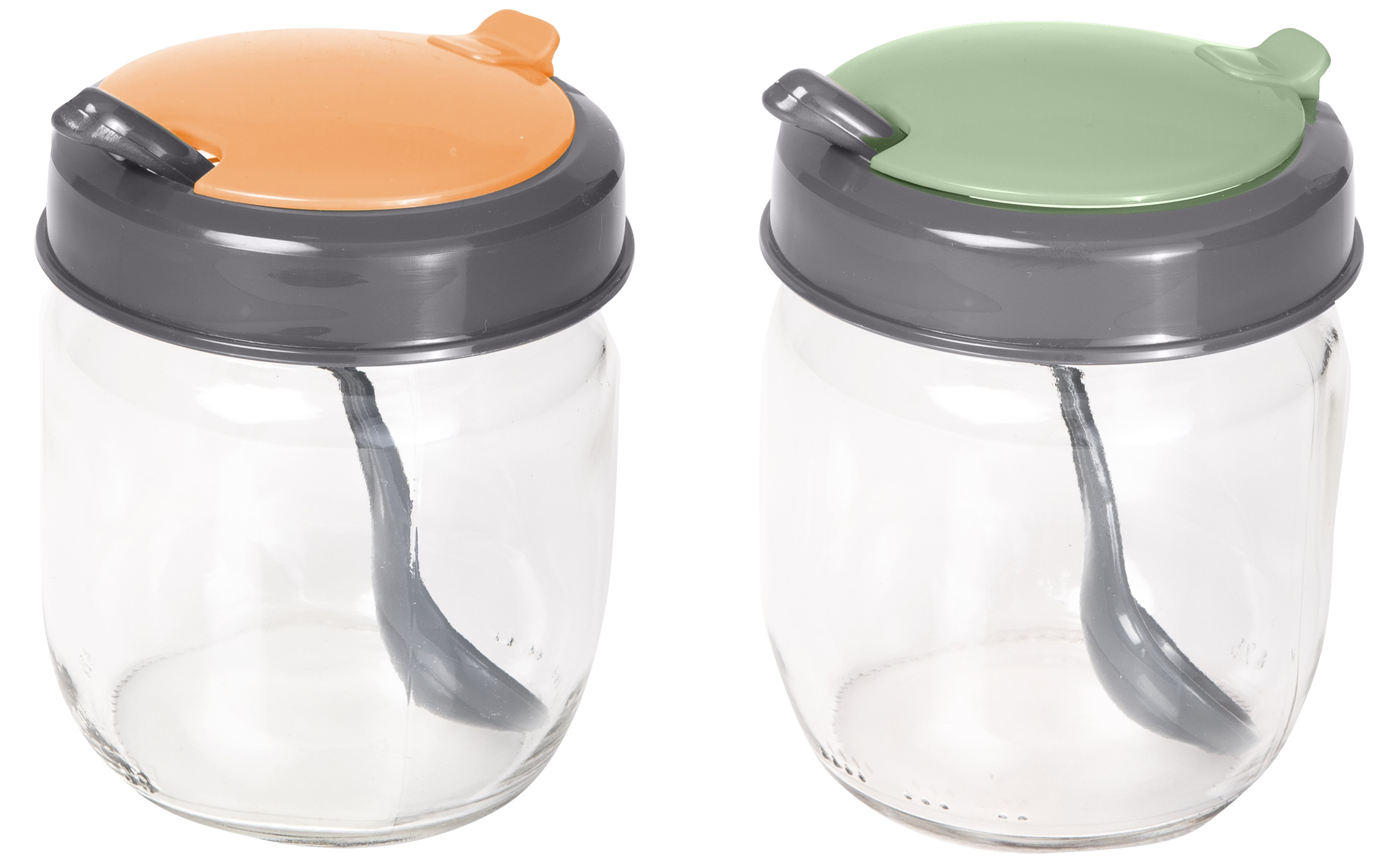 Спецівниця Herevin 2024 Colours Conical Spice Jar з ложкою MIX 0.42 л (131519-150)