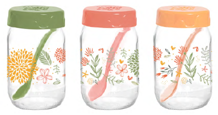 Спецівниця Herevin Decorated Spice Jar Set MIX, 0.370 л (131507-157)