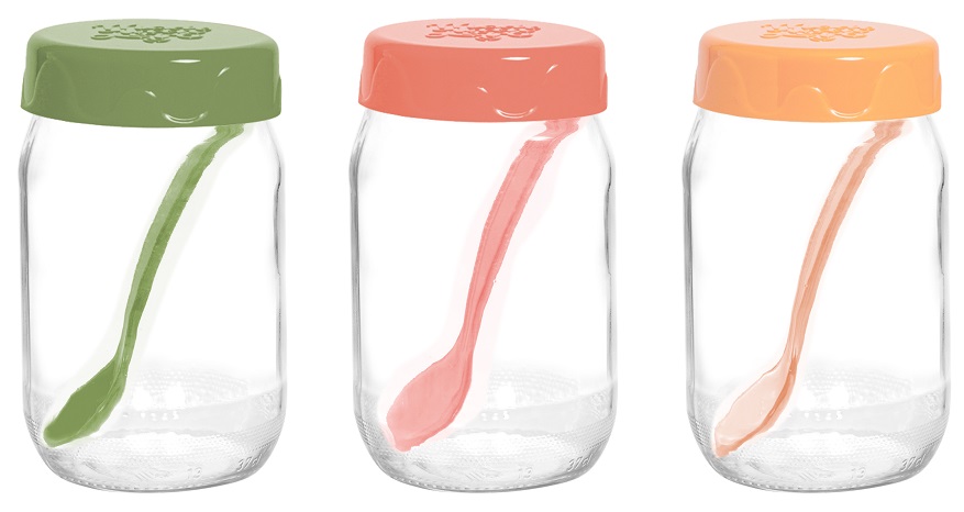 Спецівниця Herevin Spice Jar Set With Spoon-2024 Colours MIX, 0.370 (131517-350)