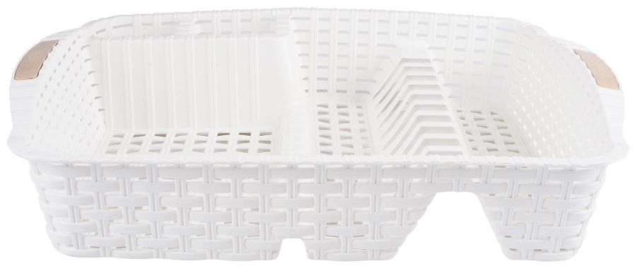Сушка для посуду Violet House 0757 Ротанг WHITE 48х37.5х9 см 