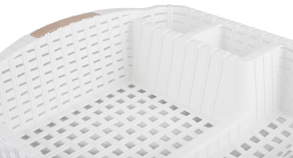 Сушка для посуду Violet House 0757 Ротанг WHITE 48х37.5х9 см 