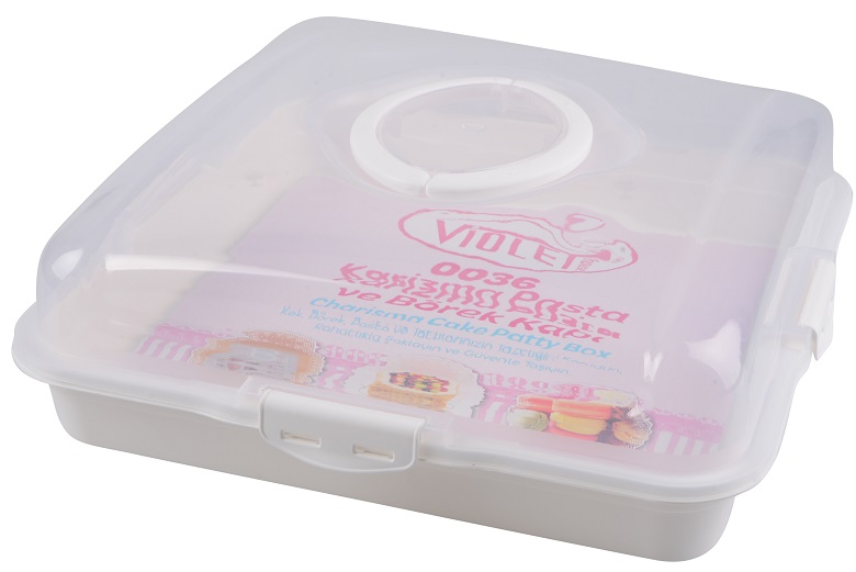 Тортівниця Violet House 0036 Каризма White 13х38х38 см