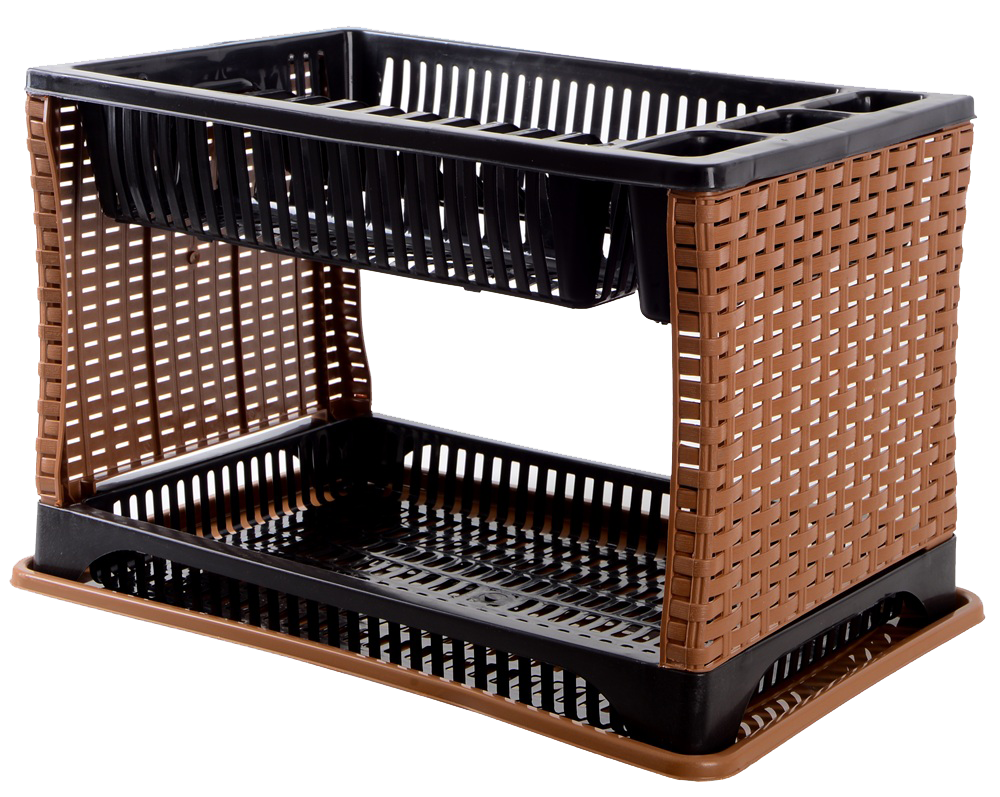 Cушка для посуду Violet House 0053 Ротанг BROWN 29х44х29 см