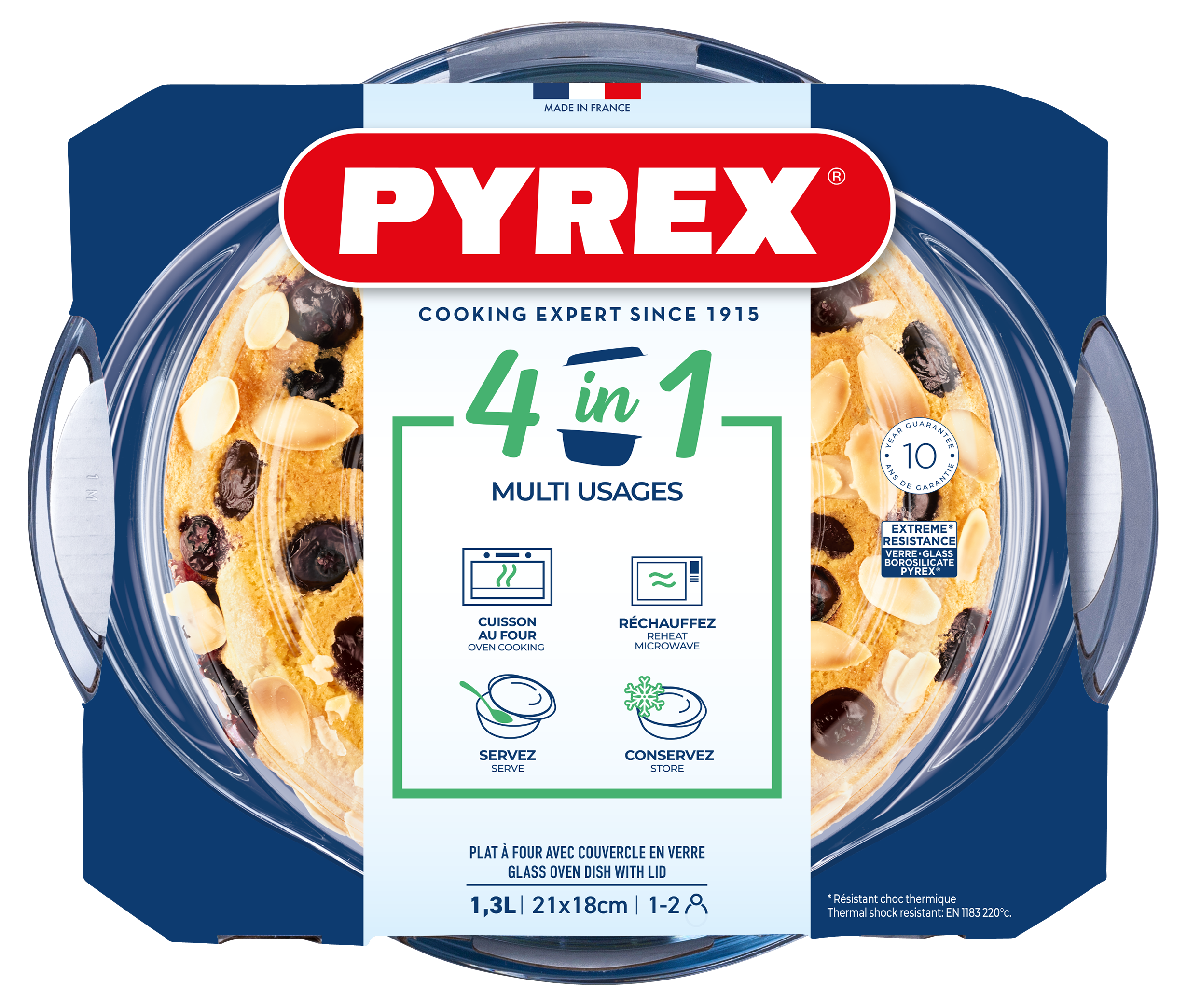 Каструля з кришкою Pyrex, 1.3 л