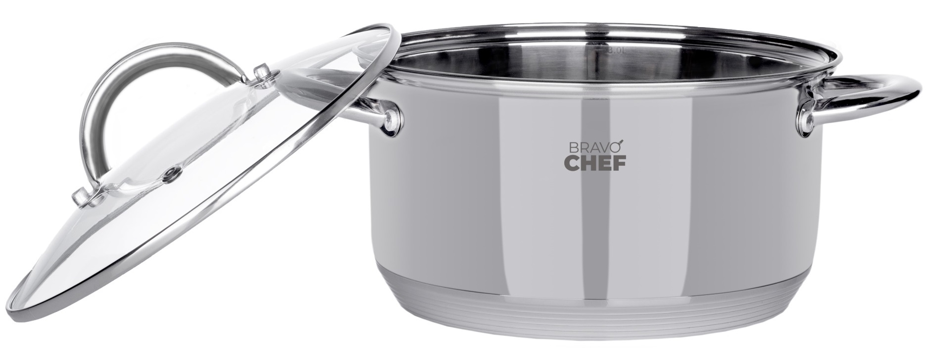 Каструля Bravo Chef 22 см (4.35 л) з кришкою