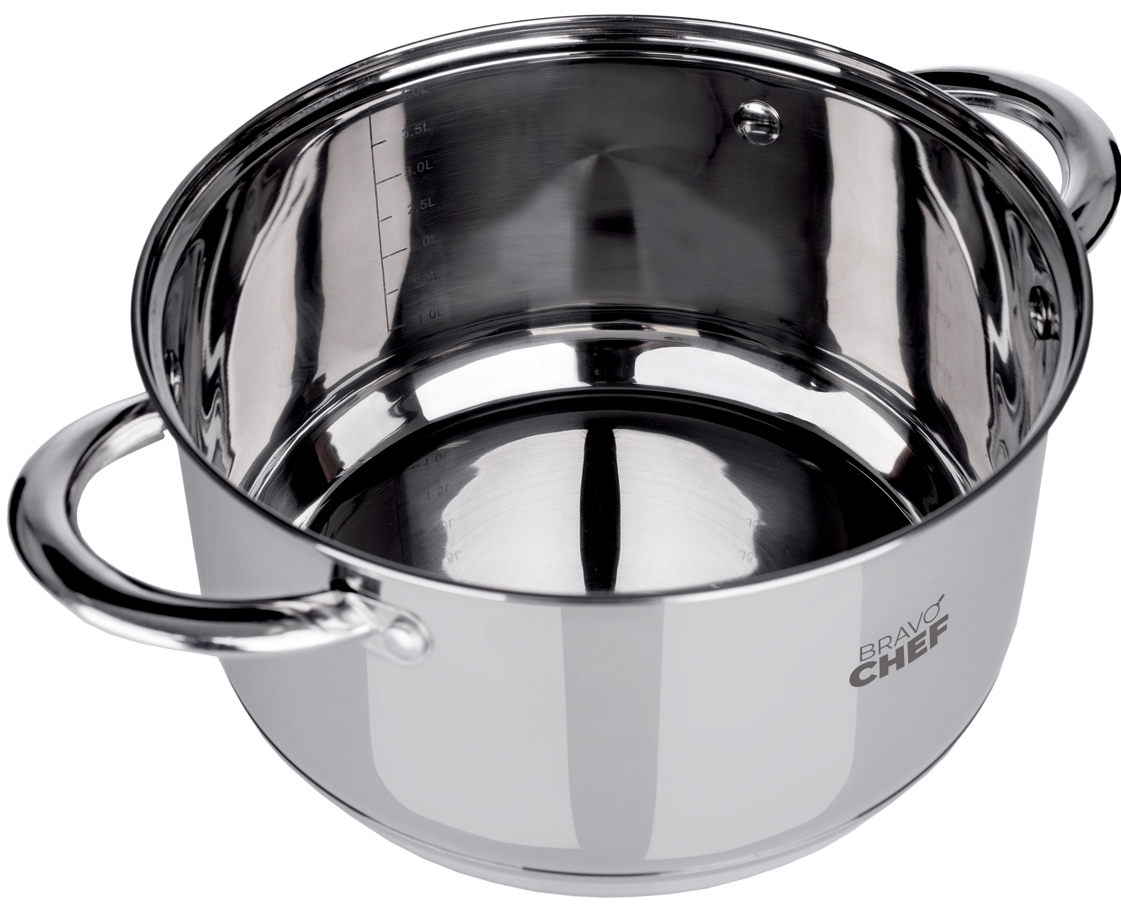 Каструля Bravo Chef 22 см (4.35 л) з кришкою