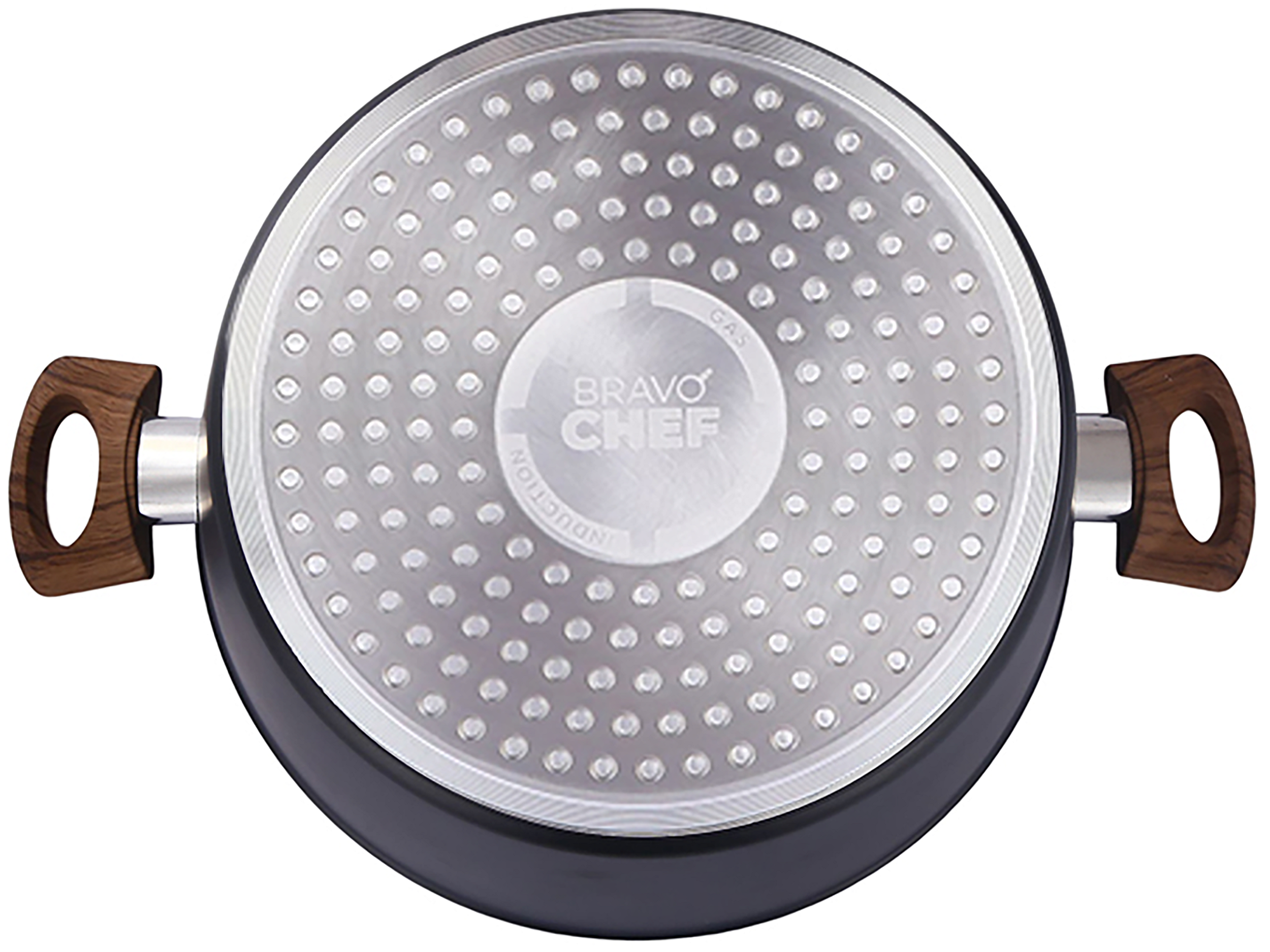 Каструля Bravo Chef класична 22 см (3.2 л) з кришкою (BC-2101-22)