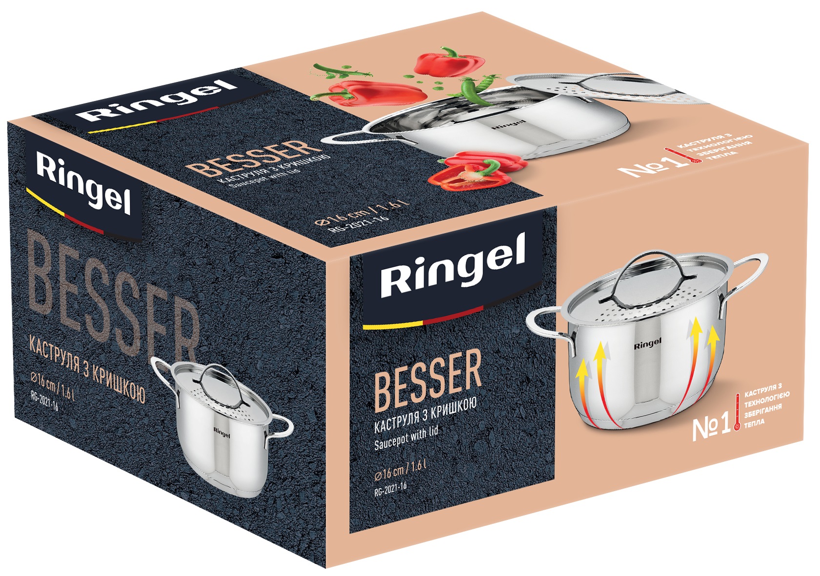 Каструля RINGEL Besser (1.6 л) 16 см 