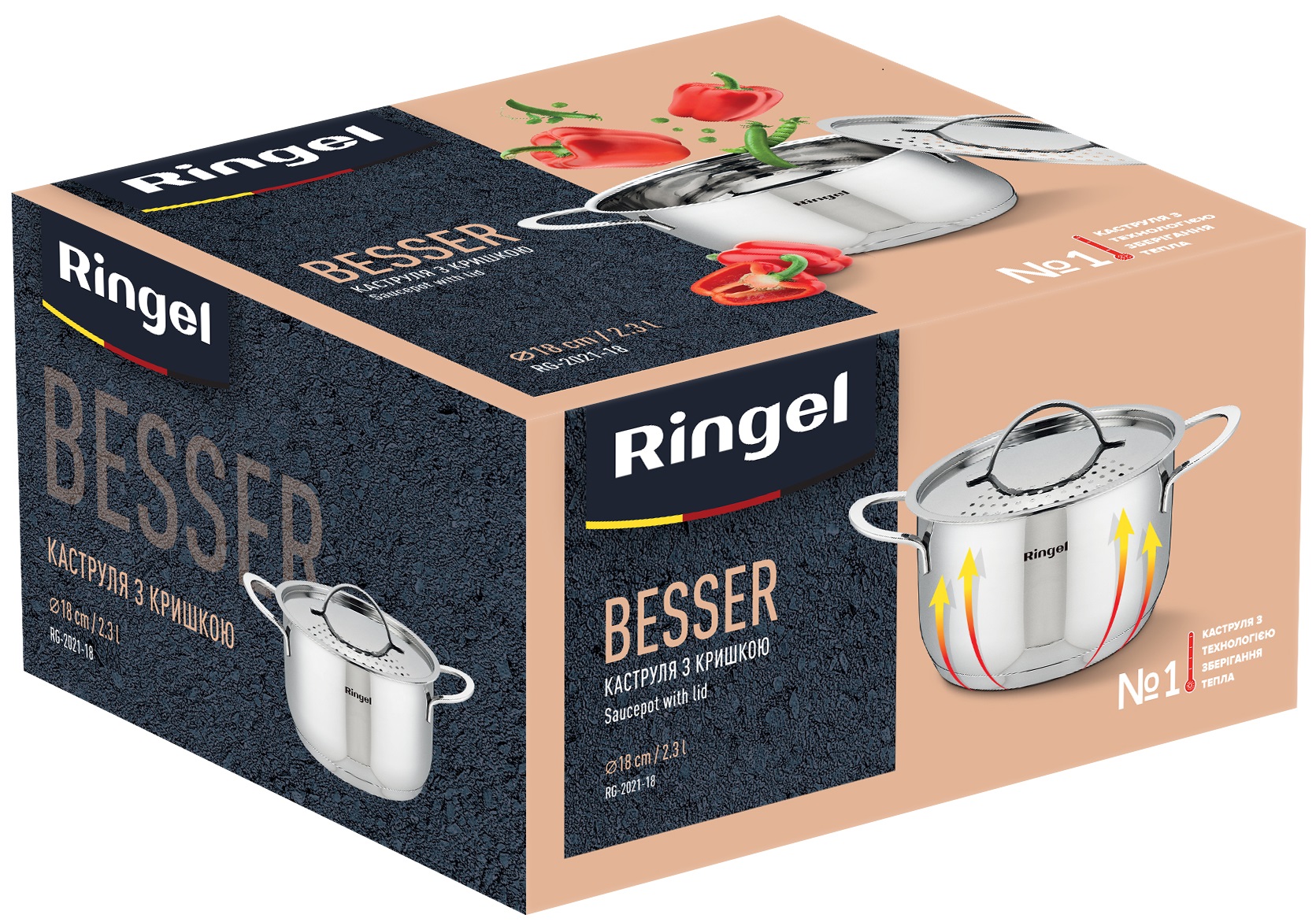Каструля RINGEL Besser (2.3 л) 18 см