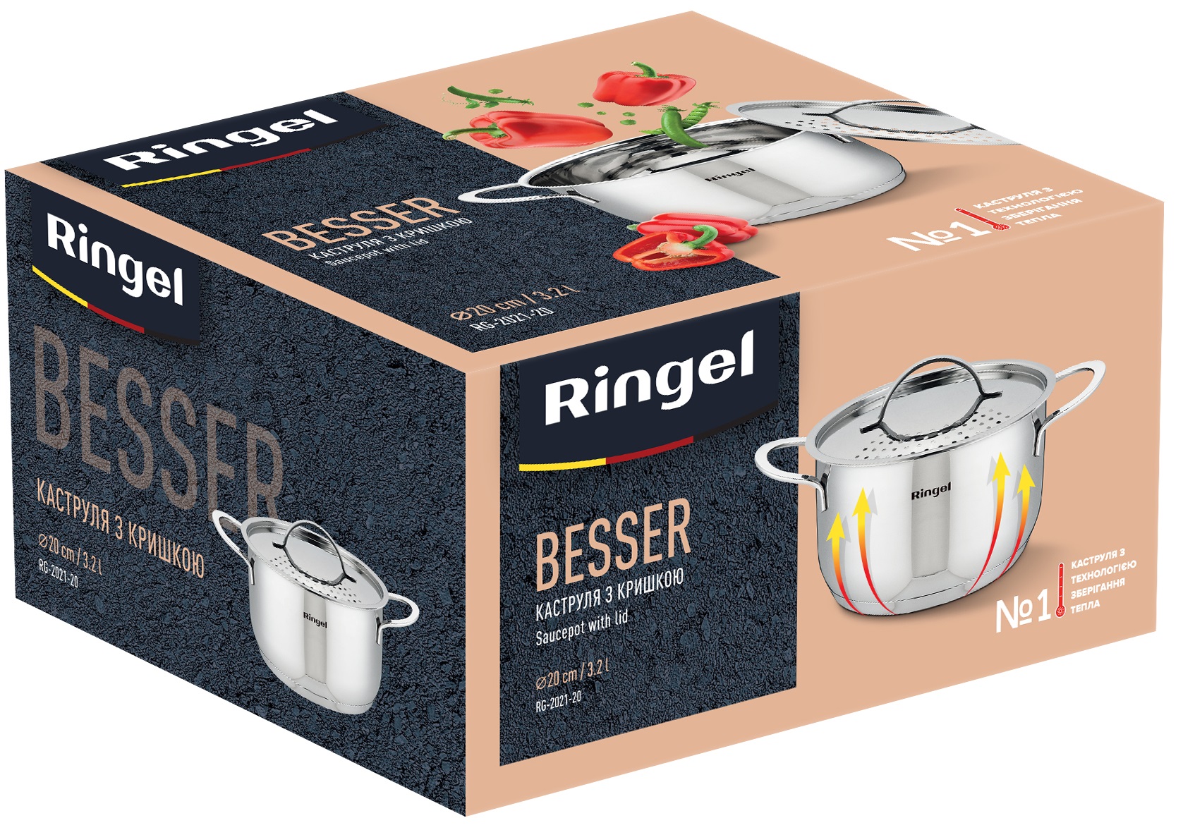 Каструля RINGEL Besser (3.2 л) 20 см