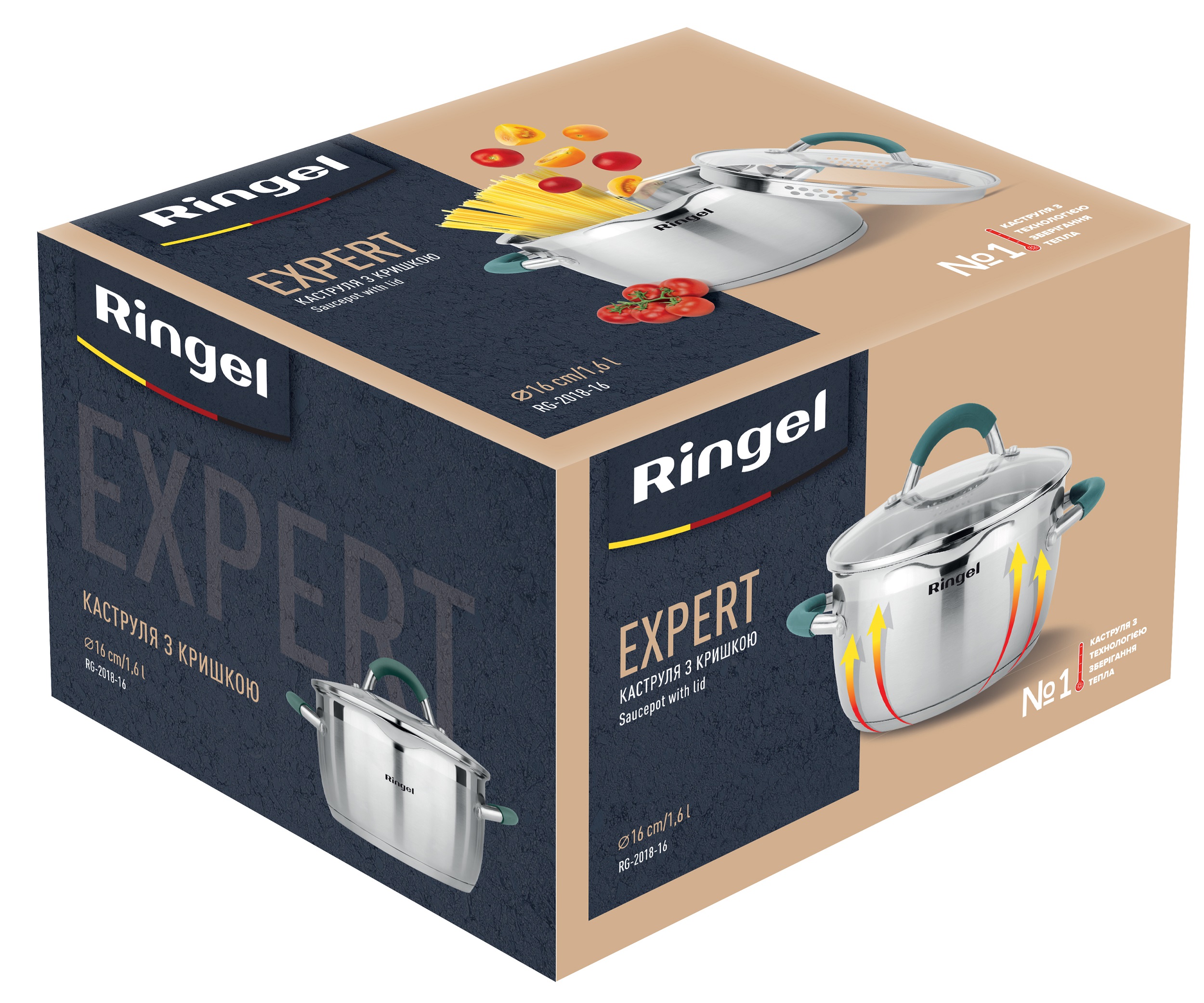 Каструля RINGEL Expert 16 см 1.6л