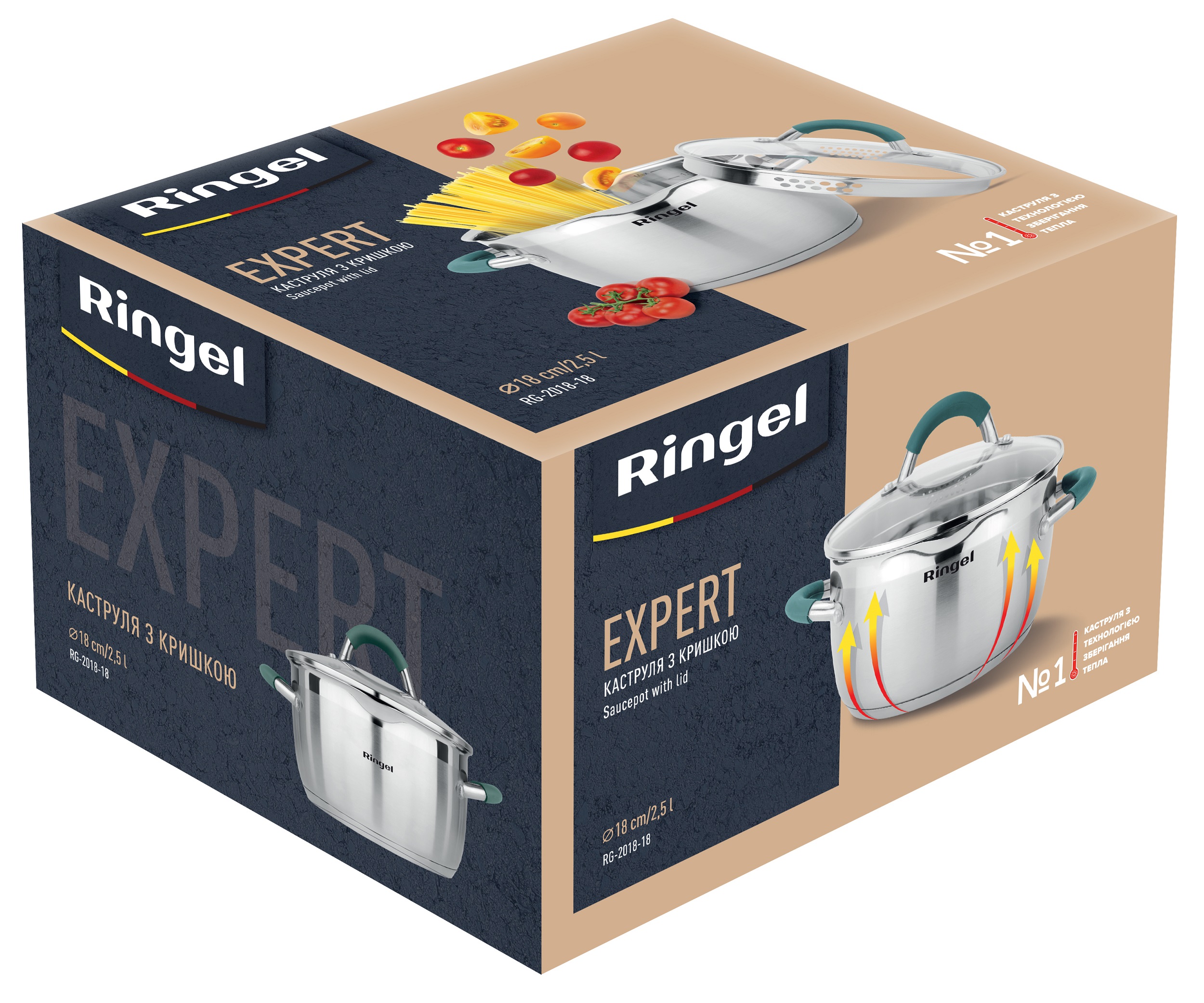 Каструля RINGEL Expert 18 см 2.5 л