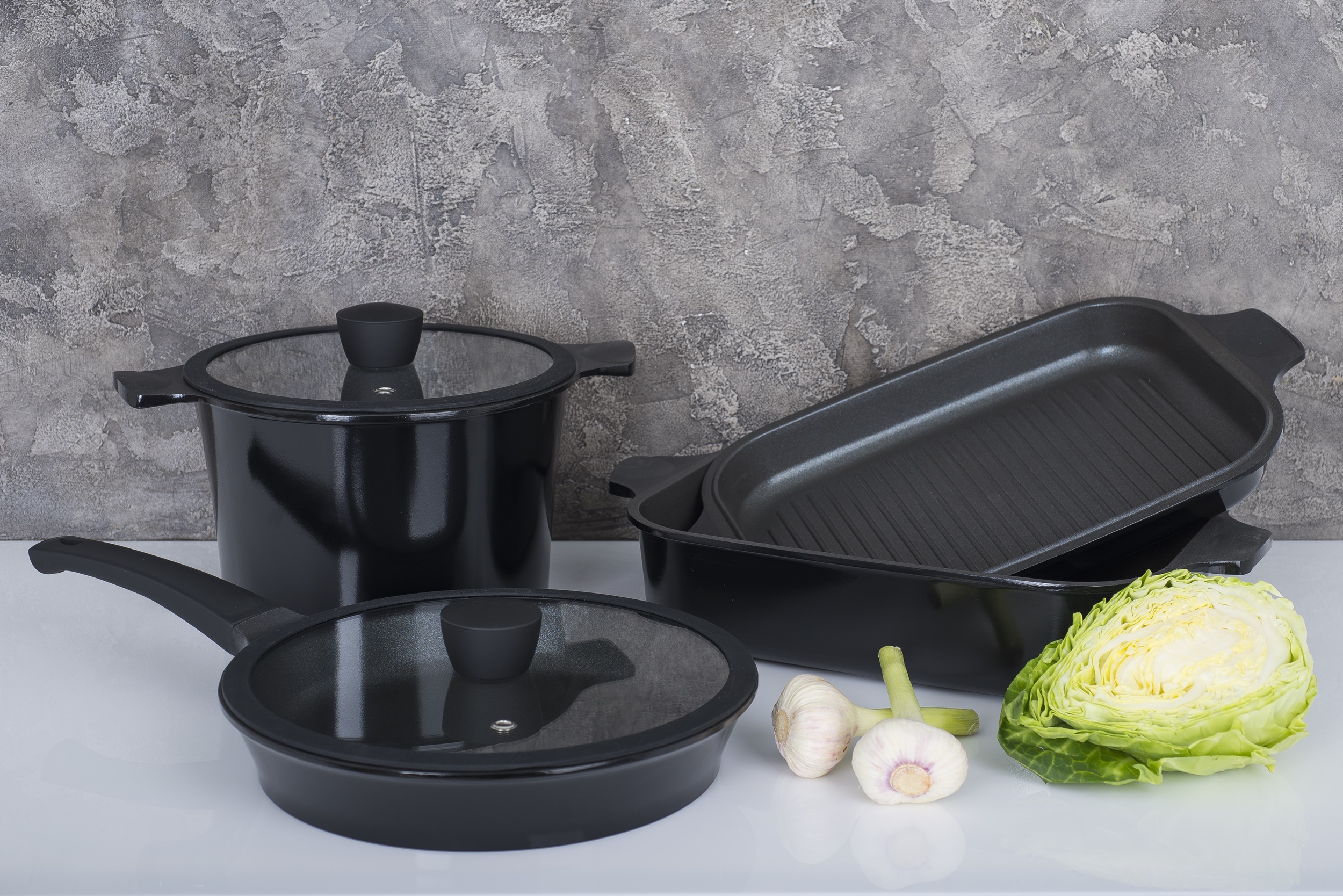 Каструля RINGEL Zitrone Black (5.8 л) 24 см