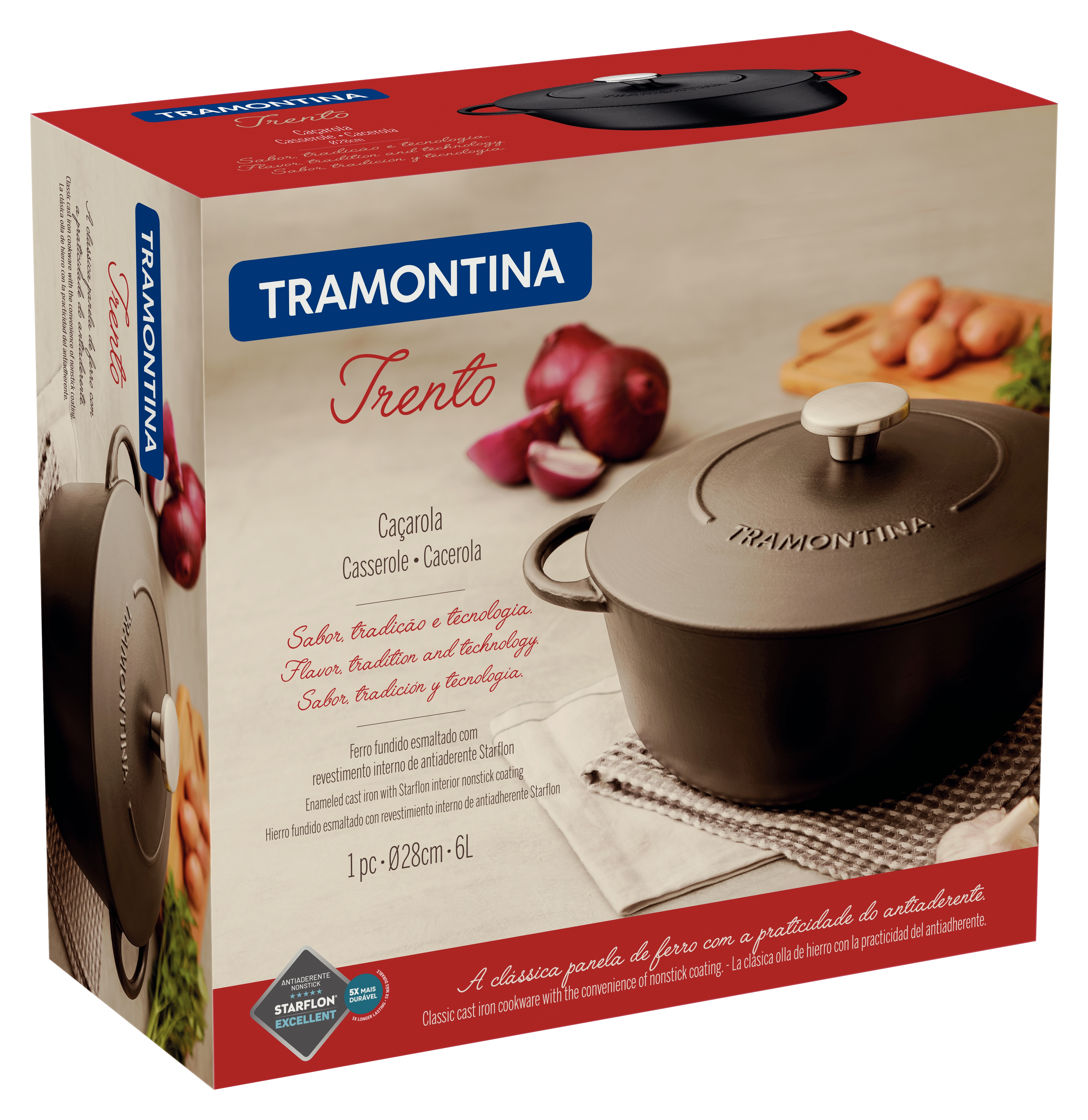 Каструля Tramontina Trento (6 л) 28 см